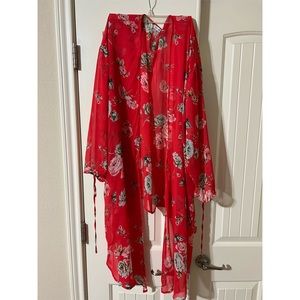 Sheer Floral Kimono